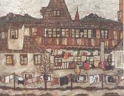 Egon Schiele House with Drying Laundry (mk12) china oil painting artist